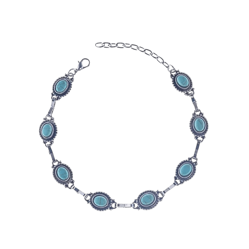 Turquoise Boho Anklet