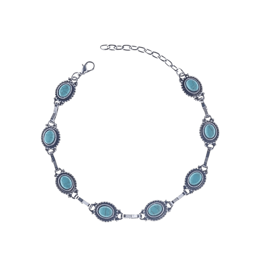 Turquoise Boho Anklet